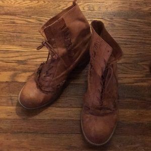 Anthropologie Miss Albright Ruffle Bootie, 9